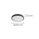 80300340 it-Lighting Torch LED 18W 3CCT Outdoor Ceiling Light Anthracite D:28cmx5,3cm (80300340)