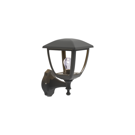 80201214 it-Lighting Avalanche 1xE27 Outdoor Wall Lamp Black D:22cmx30cm (80201214)