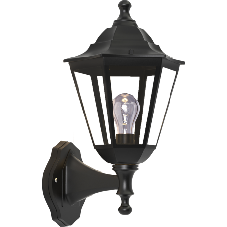 80202614 it-Lighting Redfish 1xE27 Outdoor Wall Lamp Black D:36cmx23.5cm (80202614)