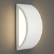 80202724 it-Lighting Clear 1xE27 Outdoor Up-Down Wall Lamp White D:32cmx13cm (80202724)