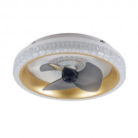 101000260 InLight Superior 35W 3CCT LED Fan Light in Golden Color (101000260)