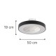 101000310 InLight Chilko 36W 3CCT LED Fan Light in White Color (101000310)