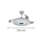 102000110 InLight Huron 36W 3CCT LED Fan Light in White Color (102000110)