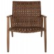 ΠΟΛΥΘΡΟΝΑ ΜΕΤΑΛΛΟ ΟΨΗ ΞΥΛΟΥ & RATTAN ΔΕΡΜΑ-LOOK 63,5x75,5x77εκ.HM5868.01