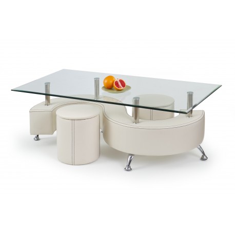 60-21603 NINA 3 H coffee table color: white DIOMMI V-CH-NINA_3_H-LAW-BIAŁY