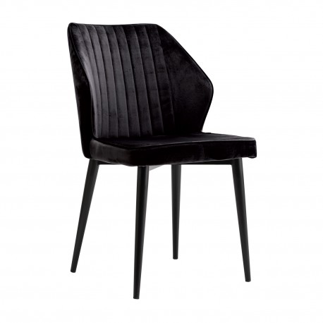 300-299 Καρέκλα Rihanna Μαύρο 49 x 61 x 84 49x61x84 εκ.