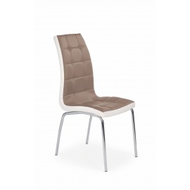 60-20919 K186 chair color: cappucino/white DIOMMI V-CH-K/186-KR-CAPPUCCINO