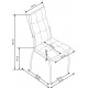 60-21154 K416 chair, color: grey DIOMMI V-CH-K/416-KR-POPIEL