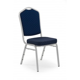 60-21373 K66 S chair color: blue, silver frame DIOMMI V-CH-K/66S-KR-NIEBIESKI