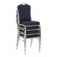 60-21373 K66 S chair color: blue, silver frame DIOMMI V-CH-K/66S-KR-NIEBIESKI