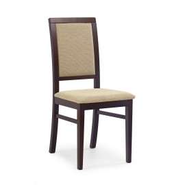 60-22609 SYLWEK 1 chair color: dark walnut/TORENT BEIGE DIOMMI V-PL-N-SYLWEK1-C.ORZECH-T.BEIGE