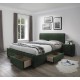 60-21553 MODENA 3 bed with drawers, color: dark grey DIOMMI V-CH-MODENA_3-LOZ-C.ZIELONY