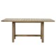 228-000006 Τραπέζι Malibu pakoworld φυσικό ξύλο ακακία 170x90x75.5εκ