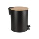 02-12748 ESTIA ΧΑΡΤΟΔΟΧΕΙΟ ΜΠΑΝΙΟΥ BAMBOO ESSENTIALS SOFT CLOSE 5lt ΜΑΥΡΟ