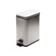 02-5542 ESTIA ΧΑΡΤΟΔΟΧΕΙΟ ΜΠΑΝΙΟΥ SOFT CLOSE ΑΝΟΞΕΙΔΩΤΟ SLIM 5lt ΜΑΤ ΙΝΟΞ