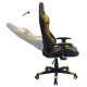 232-000001 Καρέκλα γραφείου gaming Miel pakoworld PU μαύρο-κίτρινο