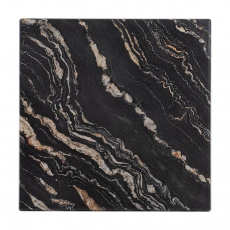 ΕΠΙΦΑΝΕΙΑ ΤΡΑΠΕΖΙΟΥ 5787 ΤΕΤΡΑΓΩΝΗ WERZALIT 60Χ60εκ. BLACK GOLD MARBLE HM5229.15