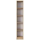 182-000063 Βιβλιοθήκη Goldie pakoworld φυσικό-λευκό 30x25x170εκ