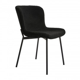 300-340 Καρέκλα Melina Μαύρο 48 x 59 x 80 48x59x80 εκ.