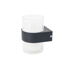 80203241 InLight Athabasca LED 8W 3000K Outdoor Wall Lamp Anthracite D:10,5cmx13,5cm (80203241)