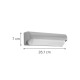 80203030 InLight Erie LED 10W 3000K Outdoor Wall Lamp Grey D:26,1cmx7cm (80203030)