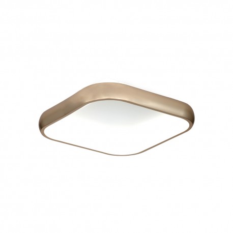 42031-Golden InLight Πλαφονιέρα οροφής LED 78W 3CCT από χρυσαφί μέταλλο και λευκό ακρυλικό D:45cm (42031-Golden)