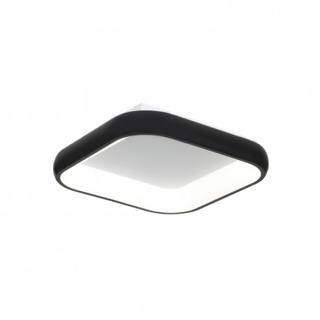 42030-Black InLight Πλαφονιέρα οροφής LED 78W 3CCT από μαύρο μέταλλο και λευκό ακρυλικό D:45cm (42030-Black)