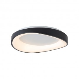 42033-Black InLight Πλαφονιέρα οροφής LED 72W 3CCT από μαύρο μέταλλο και λευκό ακρυλικό D:45cm (42033-Black)