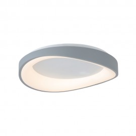 42033-Gray InLight Πλαφονιέρα οροφής LED 72W 3CCT από γκρί μέταλλο και λευκό ακρυλικό D:52cm (42033-Gray)