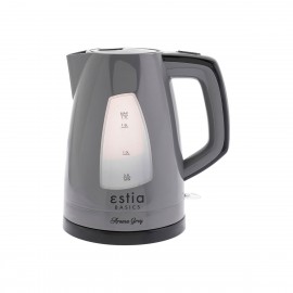 06-10089 ESTIA ΒΡΑΣΤΗΡΑΣ AROMA GREY ΠΛΑΣΤΙΚΟΣ 2200w 1.7lt ΓΚΡΙ