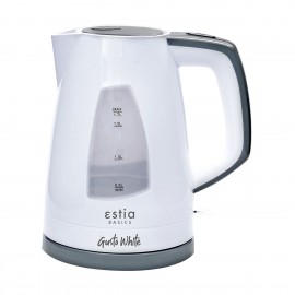 06-11932 ESTIA ΒΡΑΣΤΗΡΑΣ GUSTO WHITE  ΠΛΑΣΤΙΚΟΣ 2200w 1.7lt ΛΕΥΚΟΣ