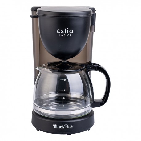 06-10058 ESTIA ΚΑΦΕΤΙΕΡΑ ΦΙΛΤΡΟΥ BLACK PLUS ΠΛΑΣΤΙΚΗ 750w ΜΕ ΓΥΑΛΙΝΗ ΚΑΝΑΤΑ 1.25lt