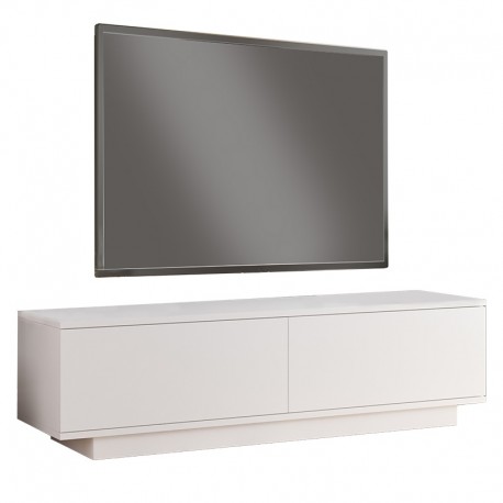 176-000071 Έπιπλο τηλεόρασης Zoeva pakoworld λευκό 140x.35x38.2εκ