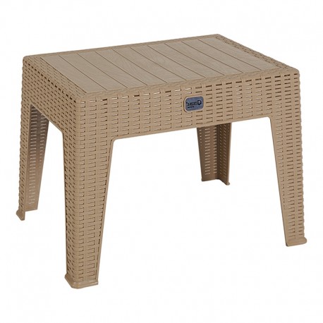 253-000034 Τραπέζι Cosmic pakoworld PP cappucino 55x40x43.5εκ