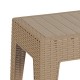 253-000034 Τραπέζι Cosmic pakoworld PP cappucino 55x40x43.5εκ