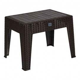 253-000035 Τραπέζι Cosmic pakoworld PP ανθρακί 55x40x43.5εκ
