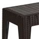 253-000035 Τραπέζι Cosmic pakoworld PP ανθρακί 55x40x43.5εκ