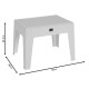 253-000035 Τραπέζι Cosmic pakoworld PP ανθρακί 55x40x43.5εκ