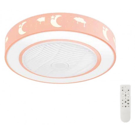 Gruppe CMBF-FS6001 Ανεμιστήρας Οροφής 50cm με Τηλεχειριστήριο Ροζ