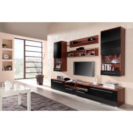 60-19760 wall unit LUNA plum/black DIOMMI CAMA-LUNA-ŚLIWA/CZARNY POŁYSK
