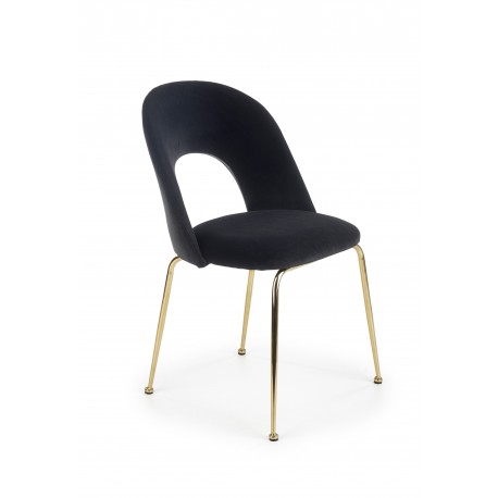 Επενδυμένη καρέκλα K385 54x59x88 Μαύρο βελούδο DIOMMI V-CH-K/385-KR-CZARNY 60-21103