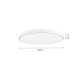 42035-B-Gray InLight Πλαφονιέρα οροφής LED 110W 3CCT (by switch on base) από γκρί μέταλλο και ακρυλικό D:60cm (42035-B-Gray)