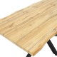 235-000021 Tραπέζι Gilman pakoworld MDF καρυδί-μαύρο 150x90x75εκ