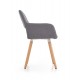 60-20991 K283 chair, color: grey DIOMMI V-CH-K/283-KR-POPIEL