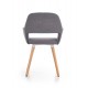 60-20991 K283 chair, color: grey DIOMMI V-CH-K/283-KR-POPIEL