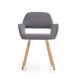 60-20991 K283 chair, color: grey DIOMMI V-CH-K/283-KR-POPIEL