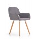 60-20991 K283 chair, color: grey DIOMMI V-CH-K/283-KR-POPIEL