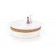 60-21533 MICHELLE c. table, color: white / golden oak DIOMMI V-CH-MICHELLE-LAW-DĄB_ZŁOTY