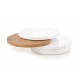 60-21533 MICHELLE c. table, color: white / golden oak DIOMMI V-CH-MICHELLE-LAW-DĄB_ZŁOTY