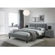 60-21773 SAMARA 2 bed color: grey DIOMMI V-CH-SAMARA_2-LOZ-POPIEL